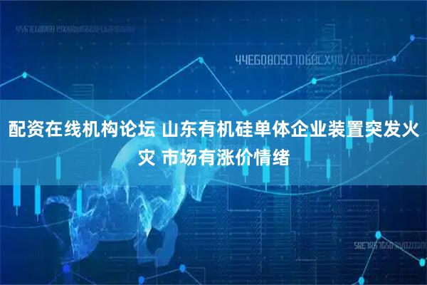 配资在线机构论坛 山东有机硅单体企业装置突发火灾 市场有涨价情绪